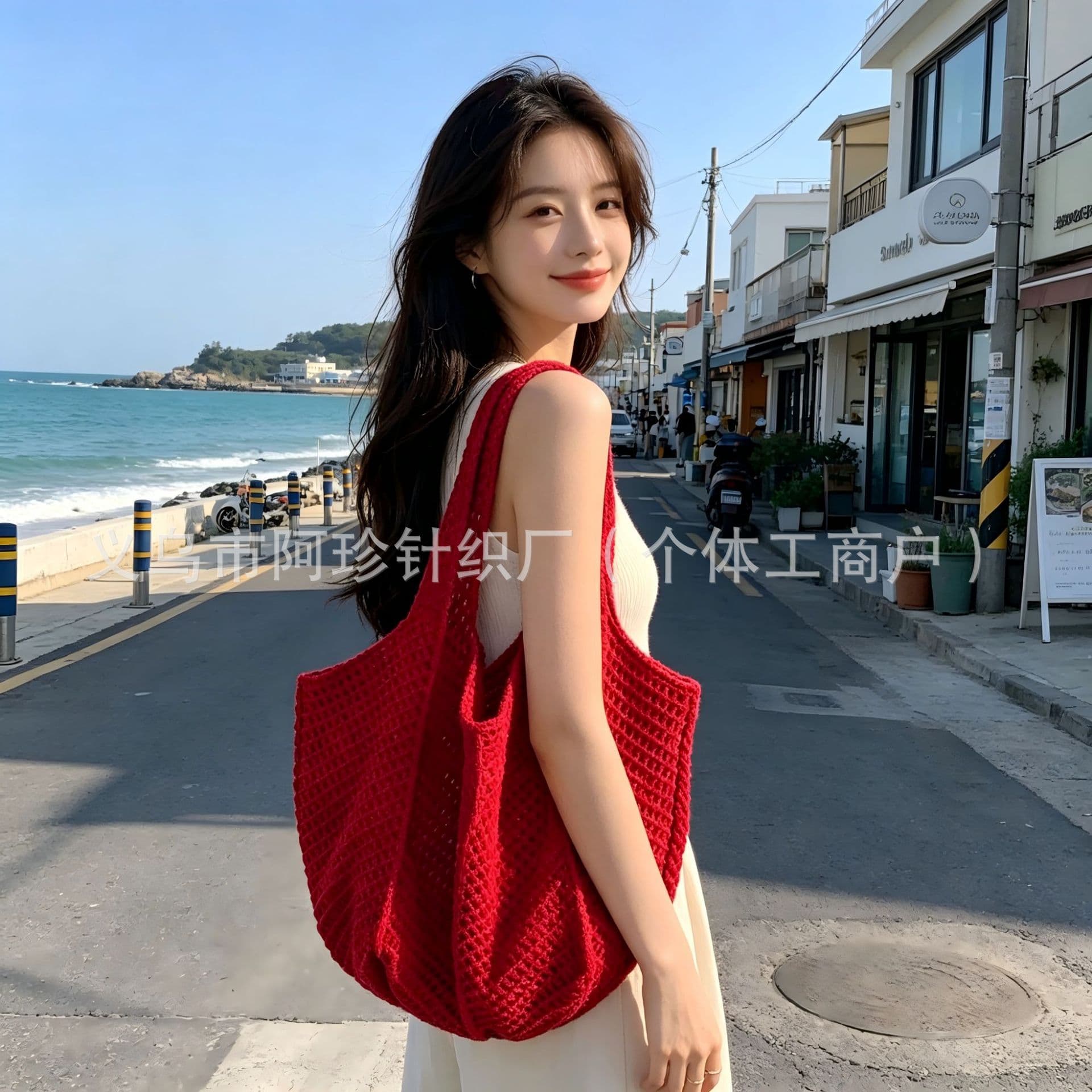 Large Capacity Woven Shoulder Bag, Crossbody Bag, Tote Bag for Women, Summer Beach Vacation Casual Woven Beach Bag