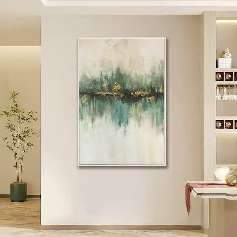 Hand-painted Textured Oil Painting Abstract Art Living Room Decorative Painting Handmade 3D Decorative Art Commercial Hotel High-end Wall Art