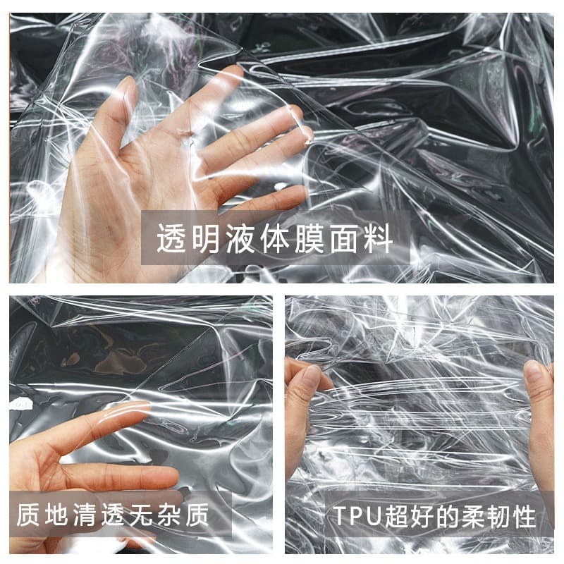 Factory Direct TPU Transparent Film Eco-friendly Waterproof Clear Film in Stock, TPU Frosted Apparel, Footwear Materials, Mask Fabric