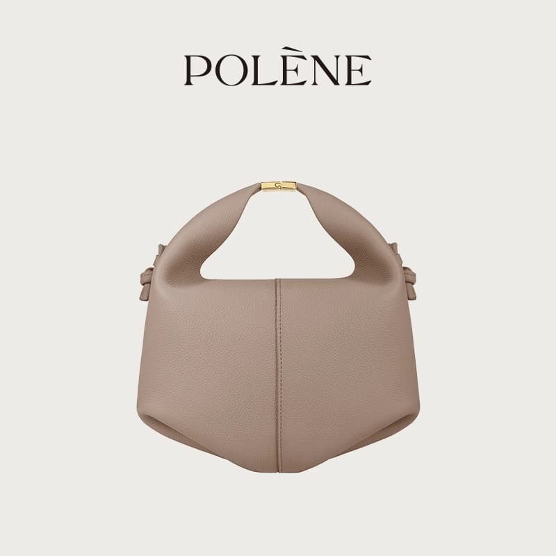 Cross-border Polen Polingen European and American fashion lychee cowhide hand-held crossbody bag women's dumpling bag