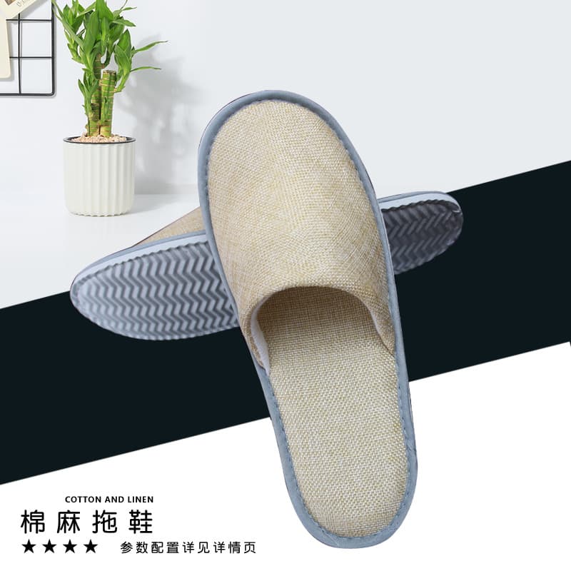 Disposable slippers for hotel use, home guest slippers, indoor thickened anti-slip slippers, manufacturer can print logo