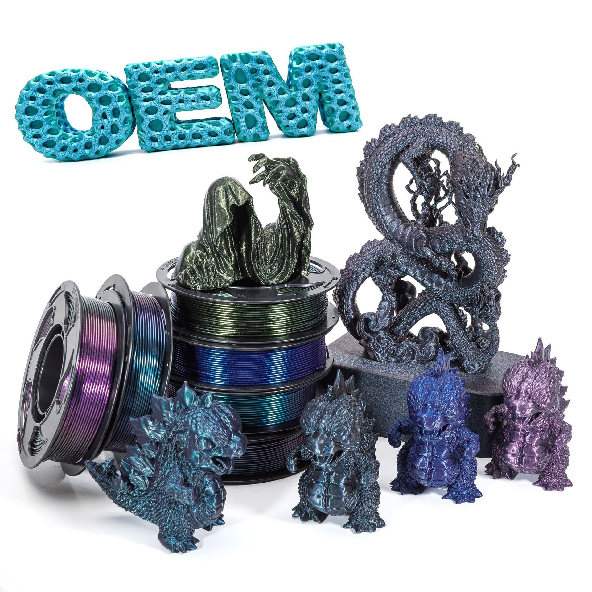 SUNSENKJ 3D printing filament PLA shining chameleon series PLA filament 1KG uses imported raw materials