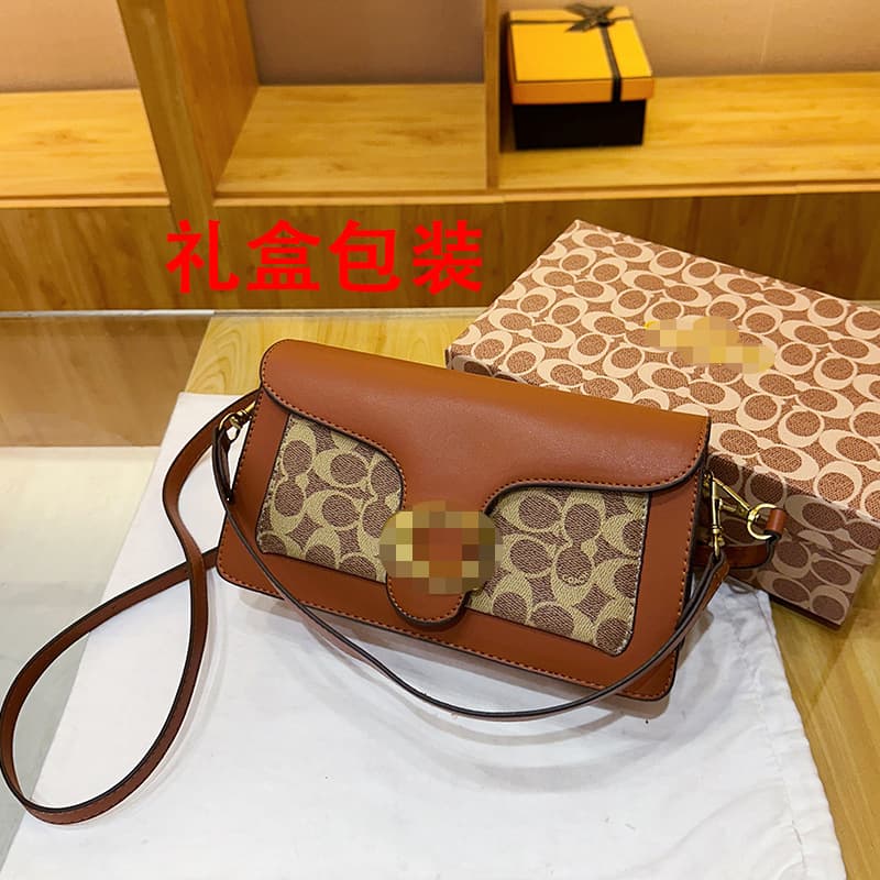 Coach Classic Monogram Women's Dionysus Tabby Versatile Fashion Shoulder Crossbody Bag Trendy Handbag Underarm Women's Bag