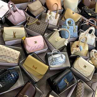 New Women's Bag Surplus Stock Original Packaging Full Lot Mixed Styles Women's Single Shoulder Crossbody Bag Foreign Trade Live Stream Supply Wholesale