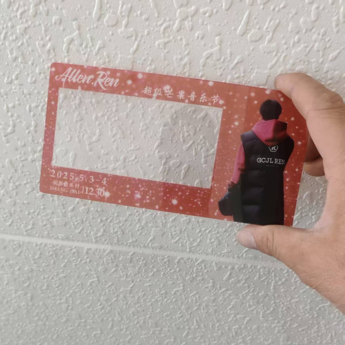 Anime star small cards support PET transparent cards custom Korean star Instagram holographic paper small cards hand banners custom