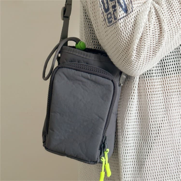 Autumn/Winter New Casual Shoulder Bag with Water Bottle Holder, Sports Outdoor Hiking Women's Waterproof Crossbody in Oxford Fabric