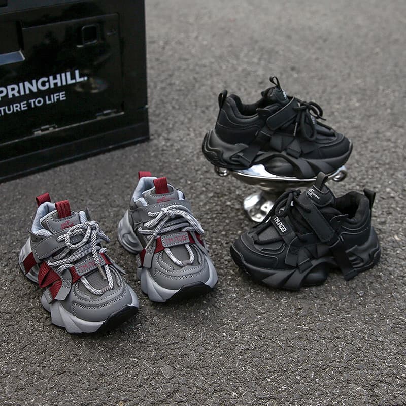 Children's Chunky Dad Sneakers 2025 Summer New Style Boys Casual Anti-Slip Sports Shoes Girls Versatile Athletic Shoes