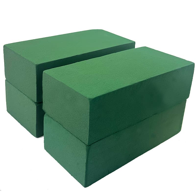 Floral Foam Blocks 20-Pack, Wholesale by Case, Wet Foam for Wedding and Flower Shop Use, Flower Arrangement Base Foam