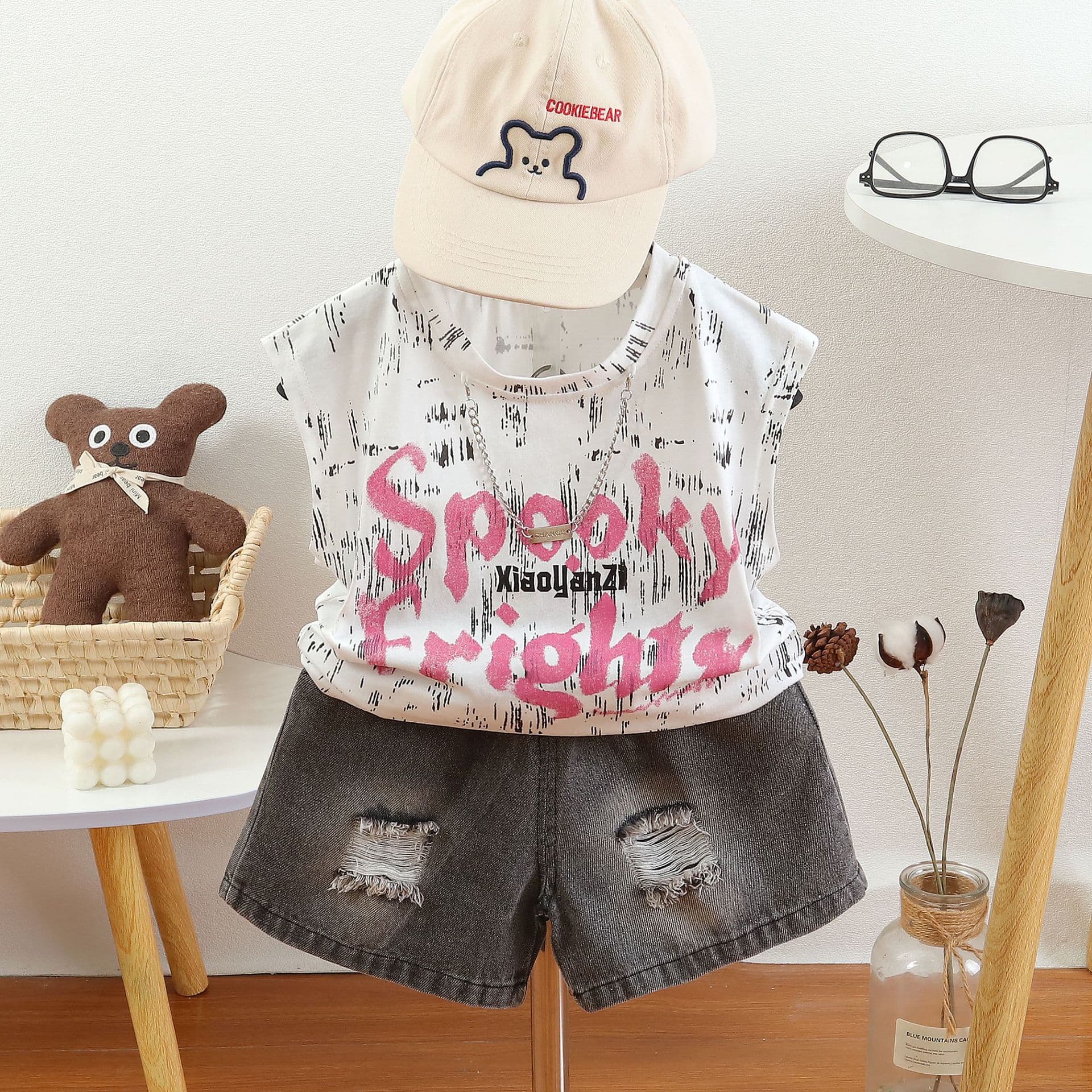 Boys Short Sleeve Summer Trendy Set Toddler Baby Summer Kids Clothes Boy Shorts Baby Clothes 2-Piece Set