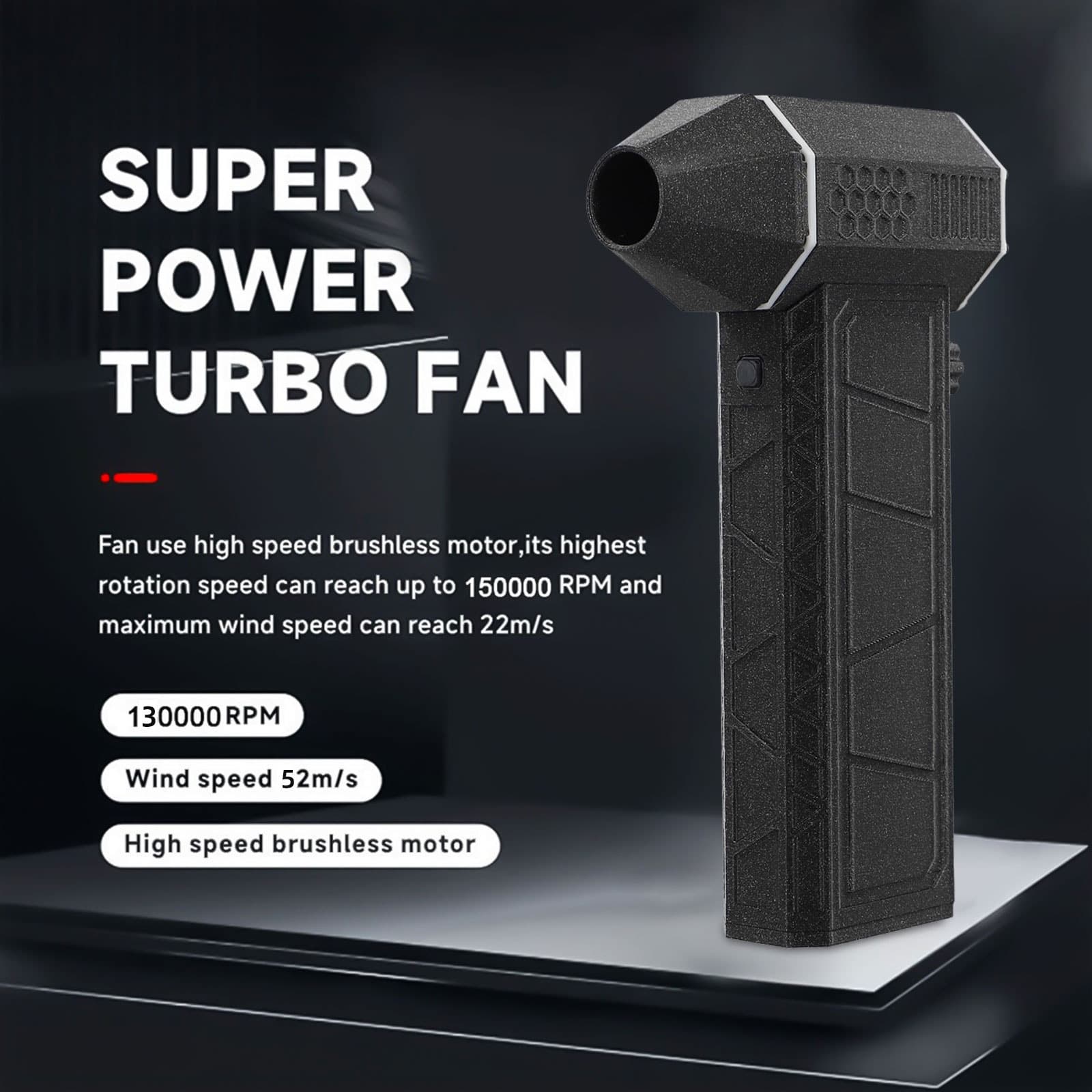 13W RPM Cross-border Hot-seller Violent Turbo Fan Wholesale Hot-seller Fan Dry Battery Charging Hurricane Fan
