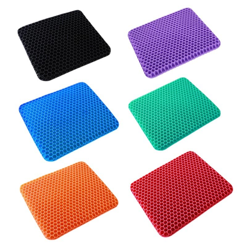 Ready to Ship Gel Cushion Egg Honeycomb Cushion Breathable Chair Pad Summer Car Seat Double Layer Square Ice Pad