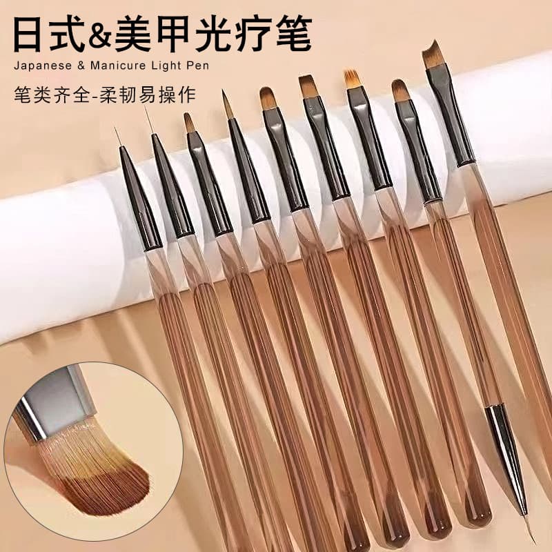 Nail Art Brush Set Detail Liner Brush UV Gel Painting Flower Brush Nail Tool Kit