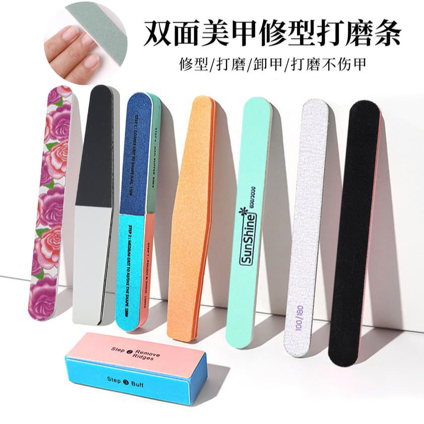Manicure hand tools for polishing nails, tofu blocks, sponges, nail files, manicure scrubs, spot wholesale