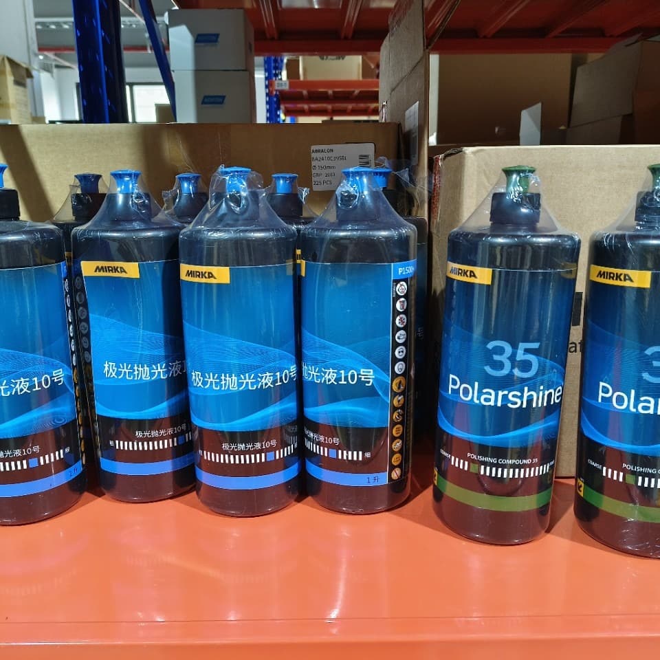 Mirka Polishing Wax C10 Polishing Liquid, Water-Based, Silicone-Free