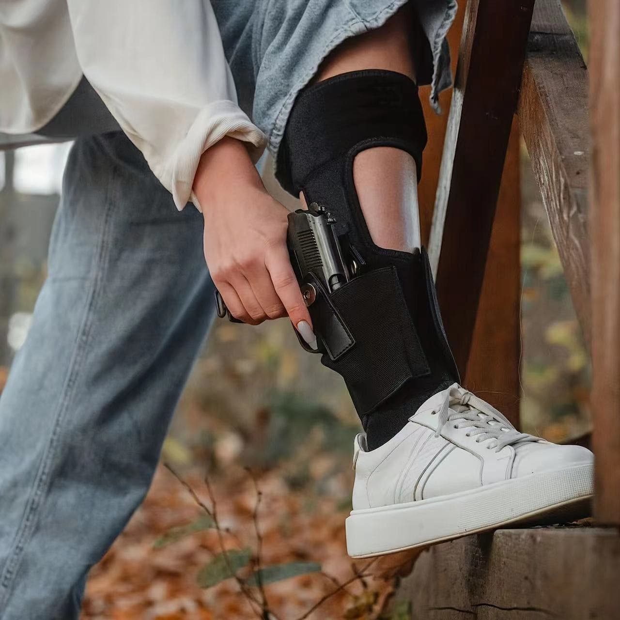 In-Stock Close-Fit Calf Sleeve Holster Strap Portable Outdoor Concealed Gun Bag Multi-Functional Hidden Leg Holster One Size