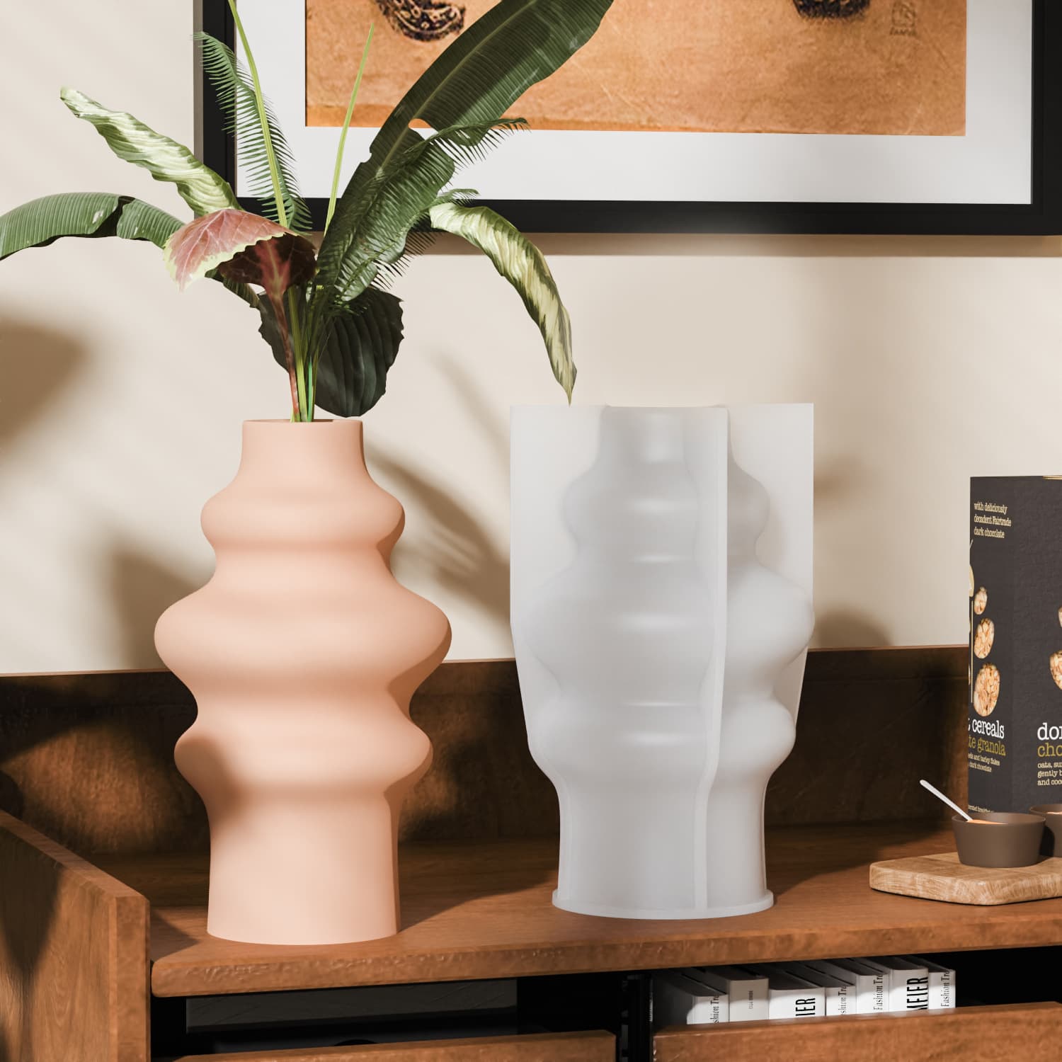 Sweet DIY Epoxy Resin Mold, Light Luxury Hydroponic Vase Silicone Mold, Ins Style Abstract Art Decoration