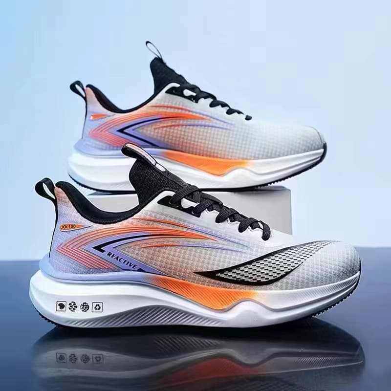 Cross-border wholesale men's trendy new running shoes, versatile outdoor men's sports shoes, stylish mesh breathable shoes
