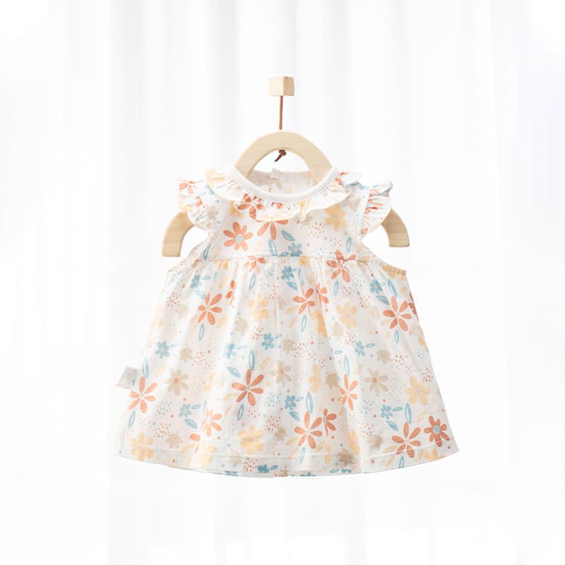 Girls' Summer Dress Thin Style Fashionable Baby Princess Dress Outerwear