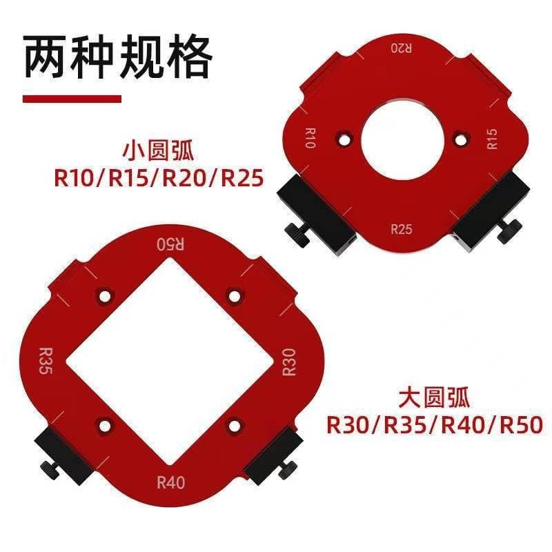 Woodworking Round Corner Template Positioning Cabinet Corner Trimmer Manual Woodworking Construction Tool Arc Chamfering Tool