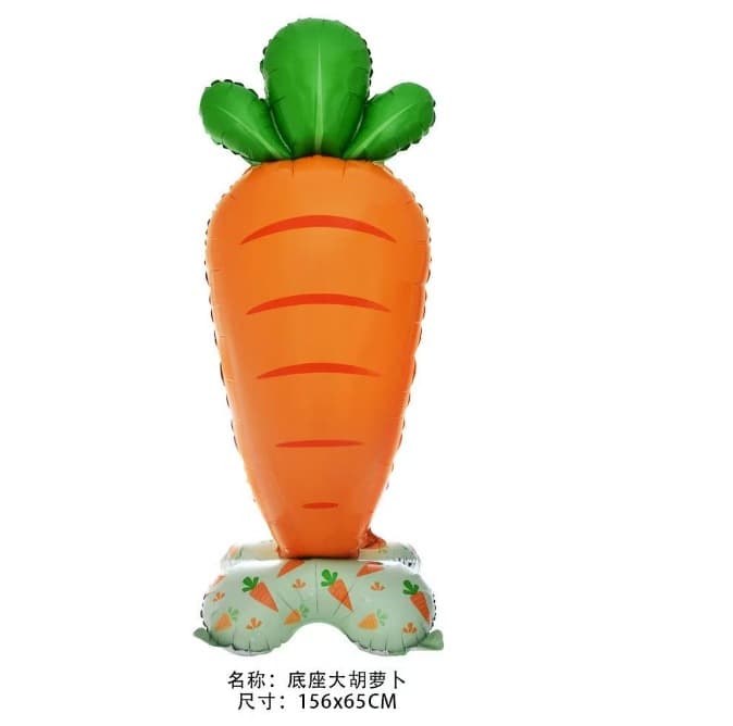 New Summer Party Aluminum Foil Balloon Stand Carrot Strawberry Pineapple Birthday Decoration Balloons
