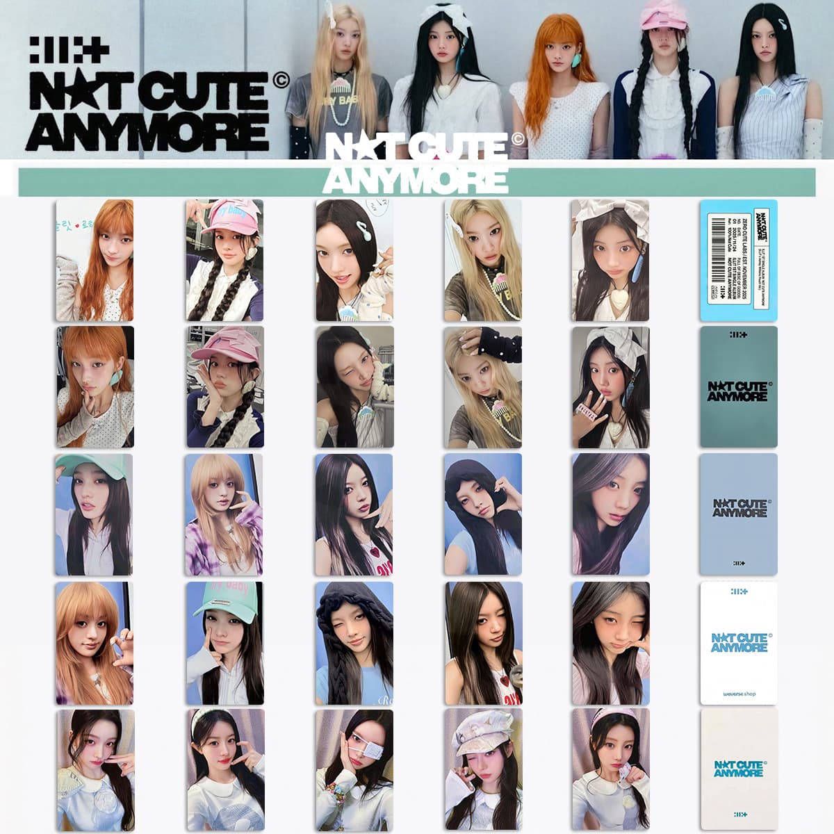 ILLIT Gift Album NOT CUTE ANYMORE Photocard Special Card Lucky Card Shibuya Japan Purchase Bonus Card