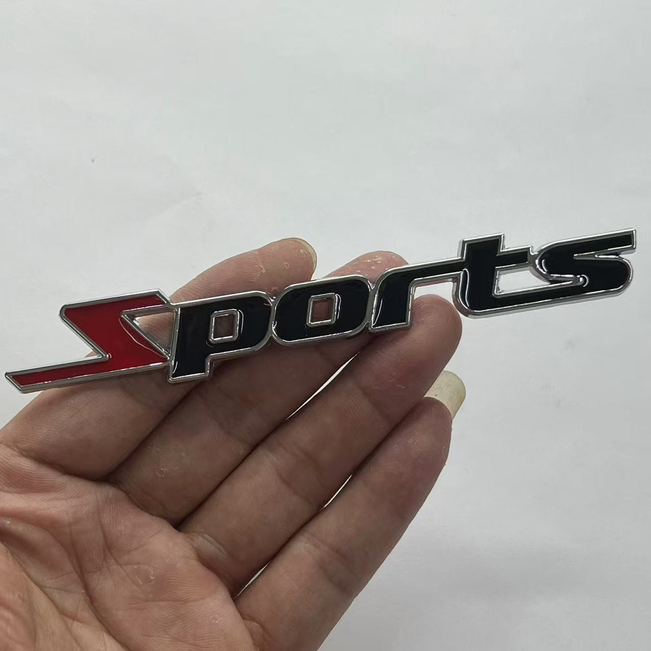 Car Metal Sports Edition Badge Metal Emblem Car Sticker Modification Tail Badge Side Badge