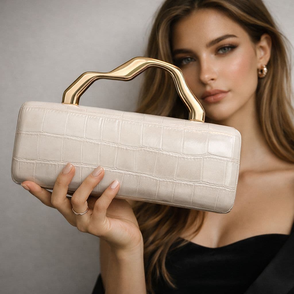New PU Gold Design Shoulder Bag Crossbody Fashion Personality Lady Evening Party Factory Wholesale