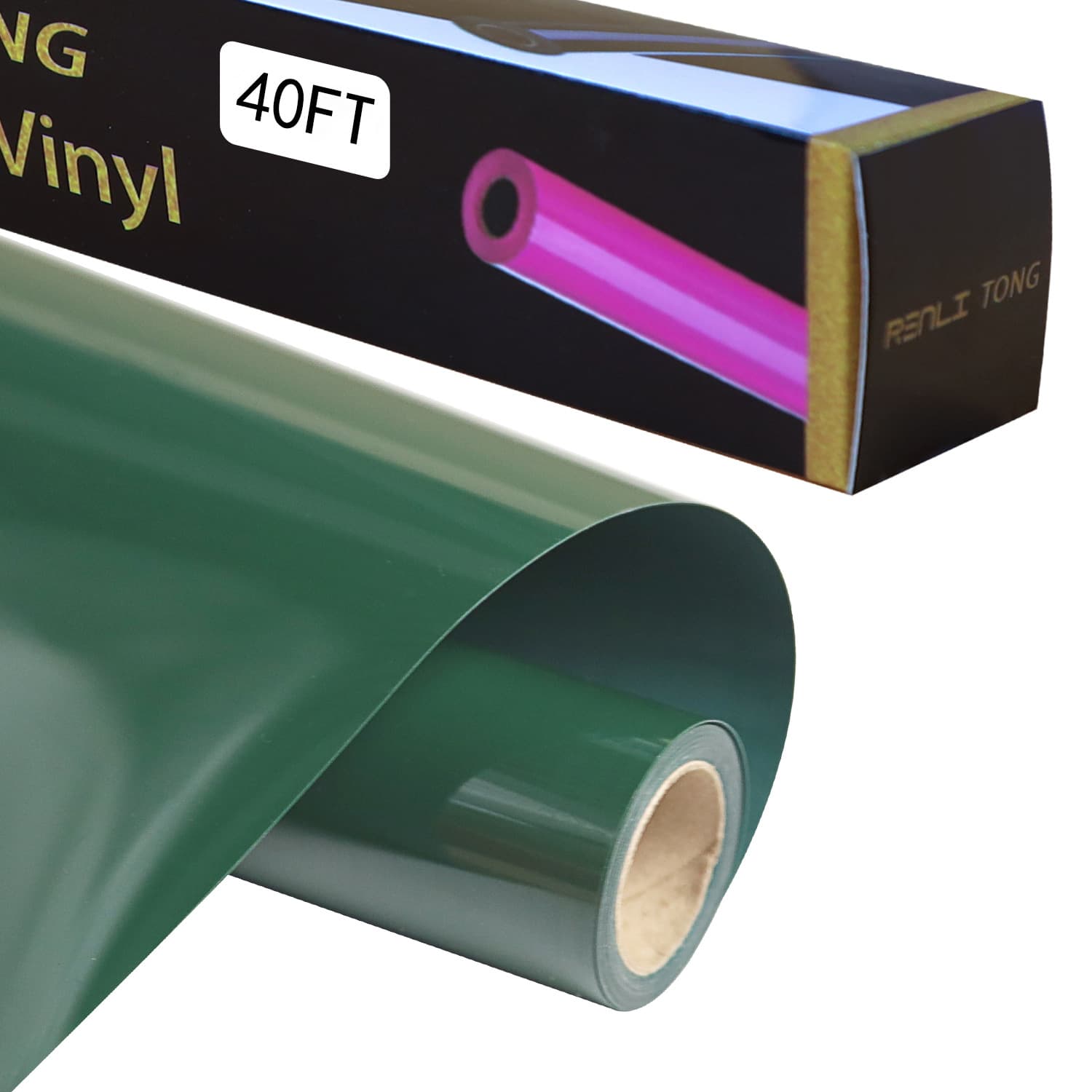 Large Size HTV Vinyl Roll Fits All Cutters 12" x 40ft Iron Sheet Vinyl Roll