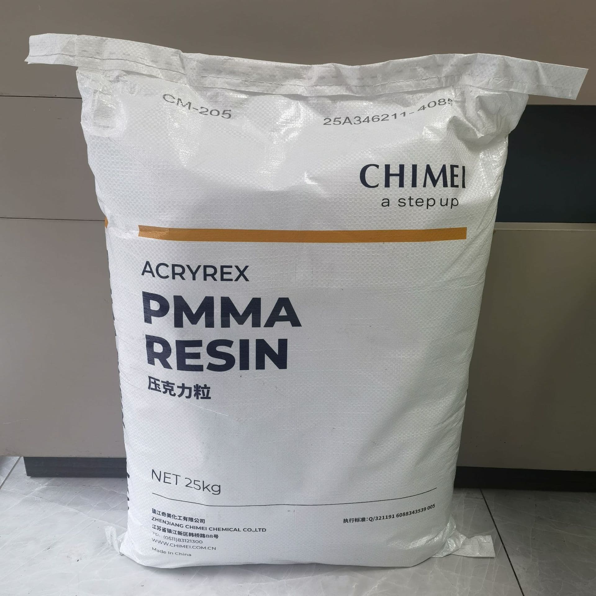 PMMA/Zhenjiang Chi Mei/CM-205 High Temperature Resistant, Extrudable, Pipe Grade, Sheet Grade, High Transparency