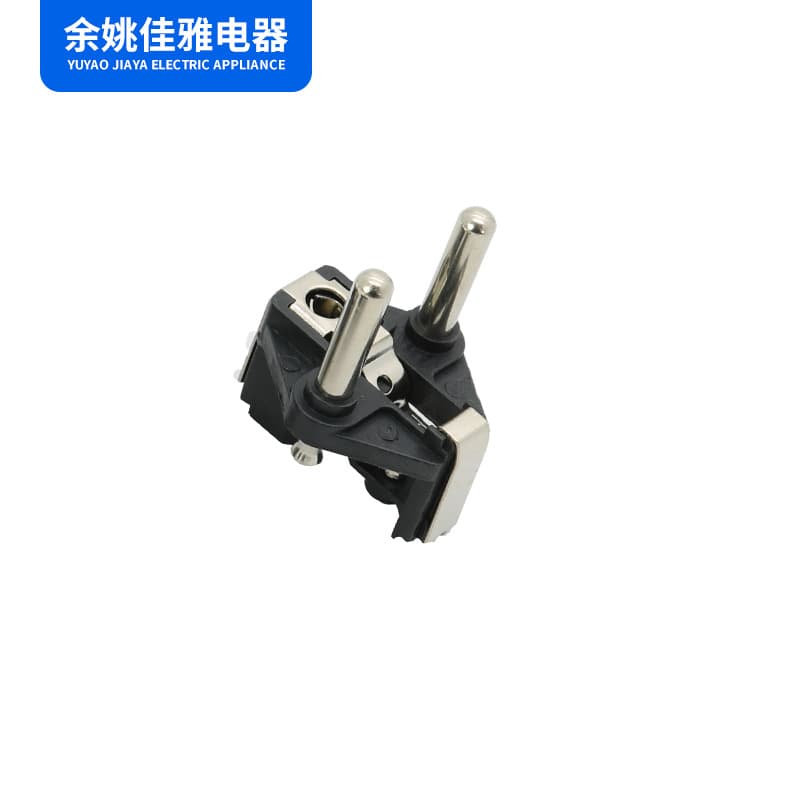 Manufacturer supply power cord solid French head plug bracket, spring sheet 0.35mm thickness, y003 bracket