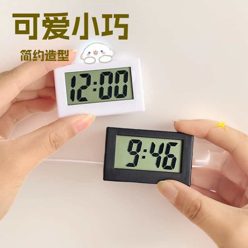 Mini desktop clock, Instagram style, tabletop electronic silent clock, cute and compact, suitable for students, simple decoration.