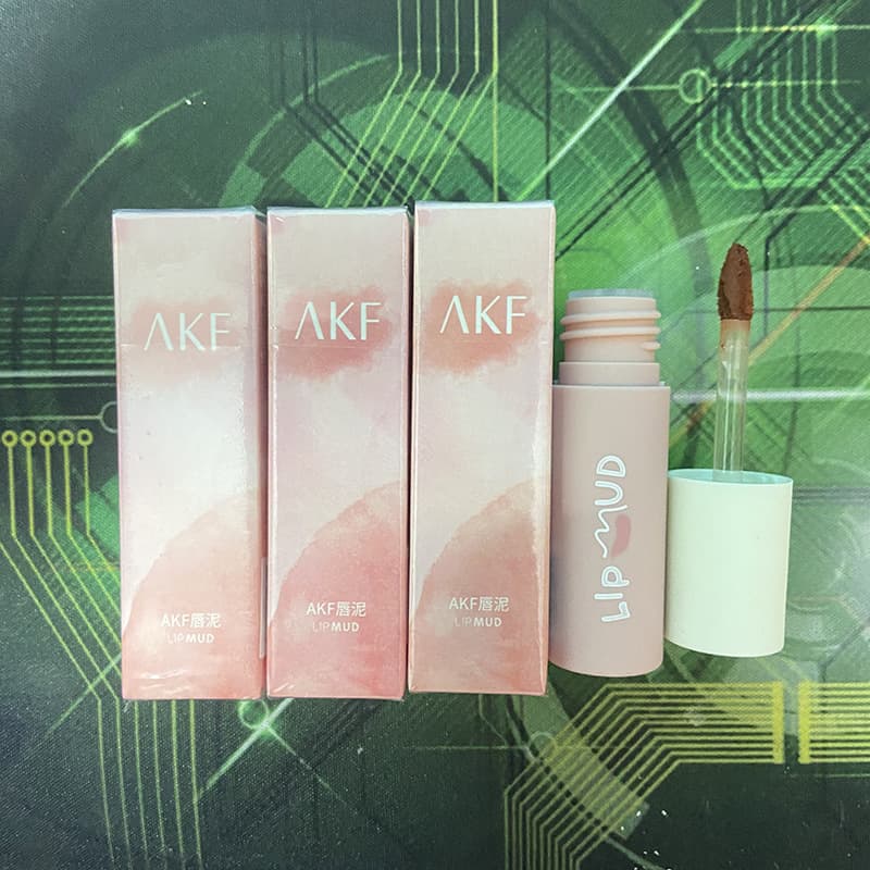Akf Lip Mud Lipstick for Women, Lip Glaze for Girlfriend, Non-Fading, Non-Stick, Matte Finish, Affordable for Students, Akf
