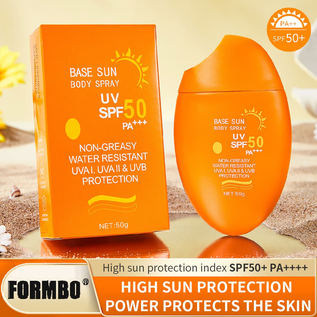 [Cross-border Exclusive] FORMBO Protective Lotion Lightweight Non-Greasy Quick Film UV Protection Cream Wholesale