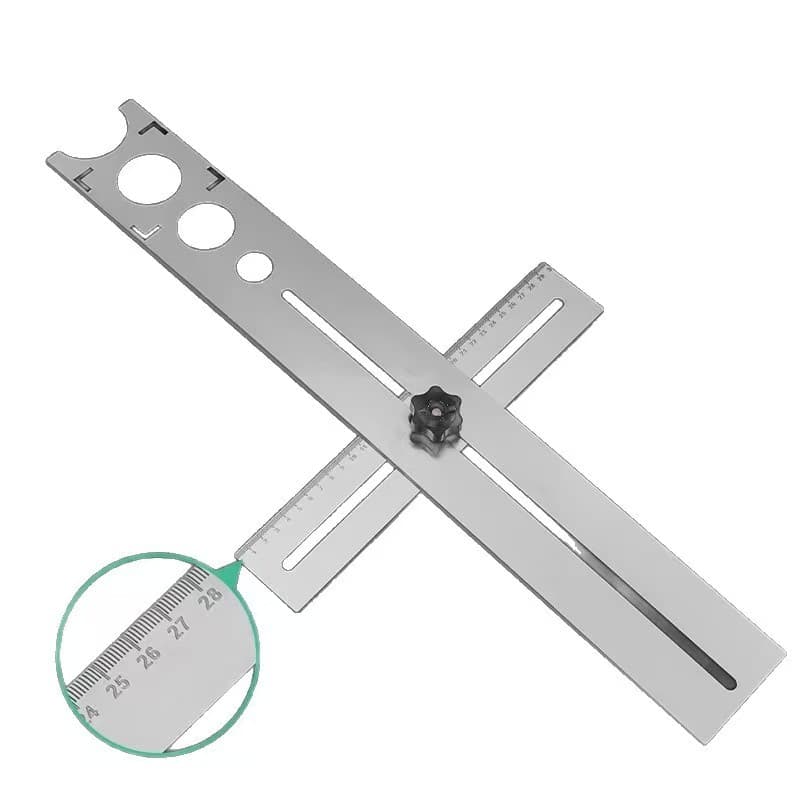 Ceramic tile and glass hole locator, marble wall and floor tile drill bit, multi-functional water and electricity measuring tool