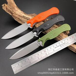 Russian HOKC Tactical Folding Knife Fiberglass Handle Bearing Thick Blade Outdoor Camping Portable Survival Pocket Knife