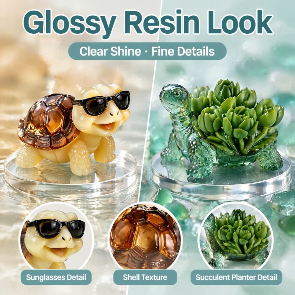 Sunglasses Lotus Turtle 2-piece set of three-dimensional silicone mold DIY aromatherapy ornaments resin casting mold