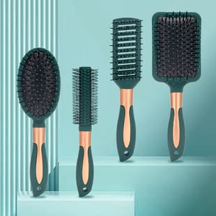 Cushion Comb 4-Piece Set, Hair Brush Set, Salon Cushion Comb Set, Cross-Border Hair Styling Tool
