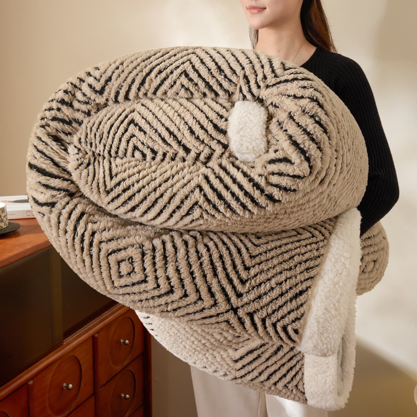 Thick Lamb Fleece Blanket for Autumn and Winter, Single and Double Person Throw Blanket, Sofa Blanket, Nap Blanket, Cross-border Wholesale