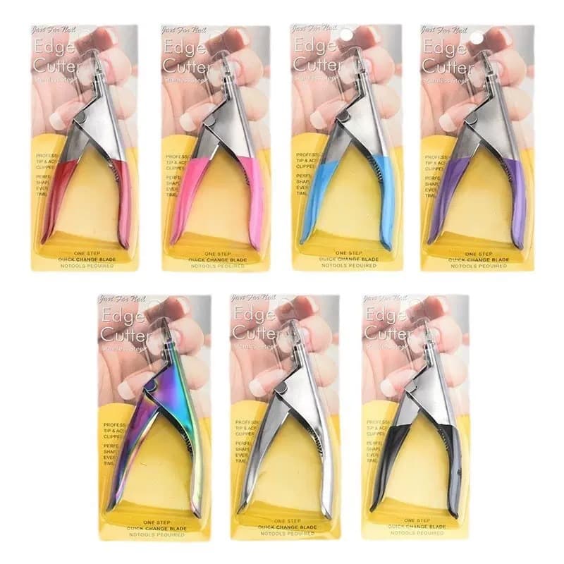 Wholesale manicure tools, one-line scissors for cutting fake nails, U-shaped scissors that can cut three shapes, ready-made quick-release nail scissors