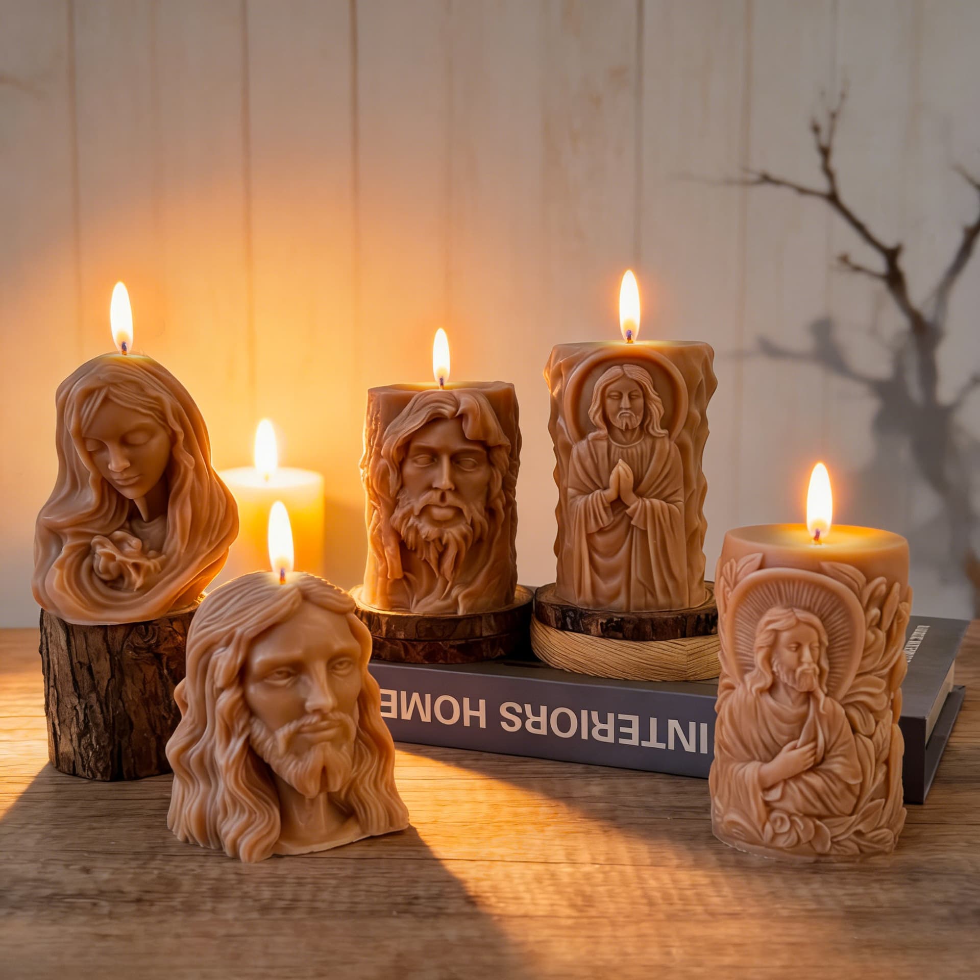 Cross-border Nordic Style Statue Aromatherapy Candle, Art Scented Candle, Soy Wax, Smokeless Candle, Source Factory