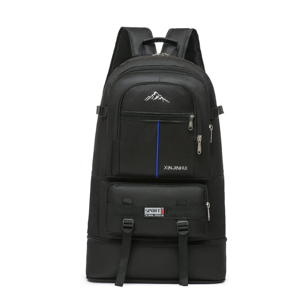 Large Capacity Travel Bag for Men, Water-resistant Luggage, Leisure Sports Oxford Fabric Women's Outdoor Backpack for Hiking