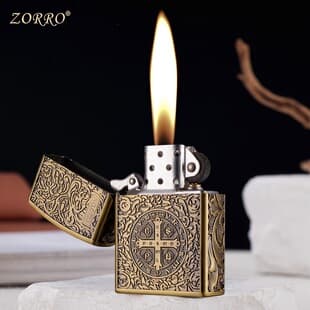 Zorro ZK26 Constantine Metal Kerosene Lighter High-Quality Windproof Lighter for Douyin and Kuaishou Wholesale