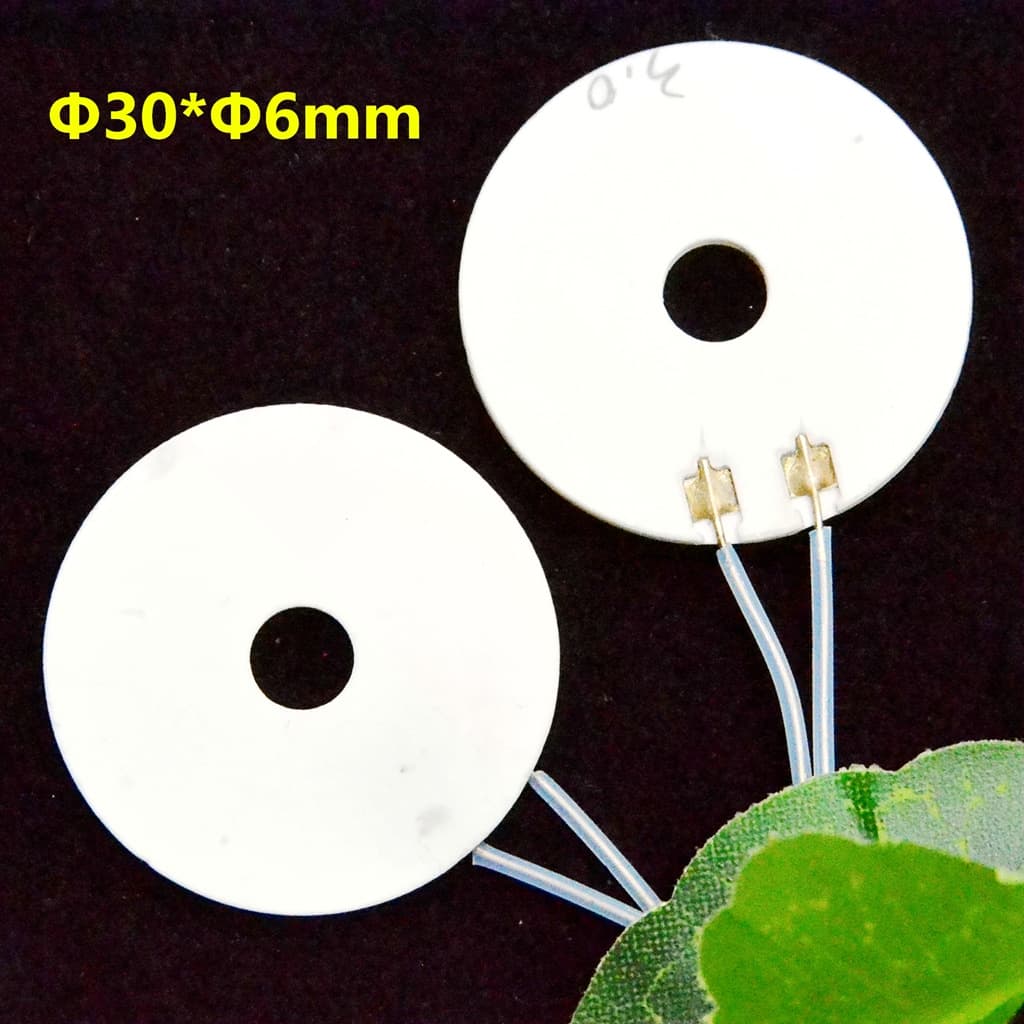 Outer 30mm Inner 6mm MCH Ceramic Heating Plate for Aromatherapy Burner and Moxibustion Device, Voltage and Power Customized