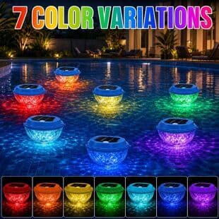 Solar Floating Pool Light LED Pond Light Fountain Light Garden Decorative Light Landscape Light Submersible Light Water Skipping Light