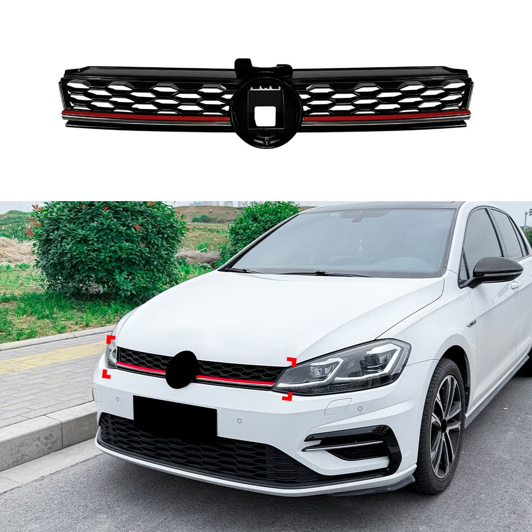 For Volkswagen Golf 7.5 Golf MK7.5 GTI-Style Front Grille Intake Grille Cross-Border Modification