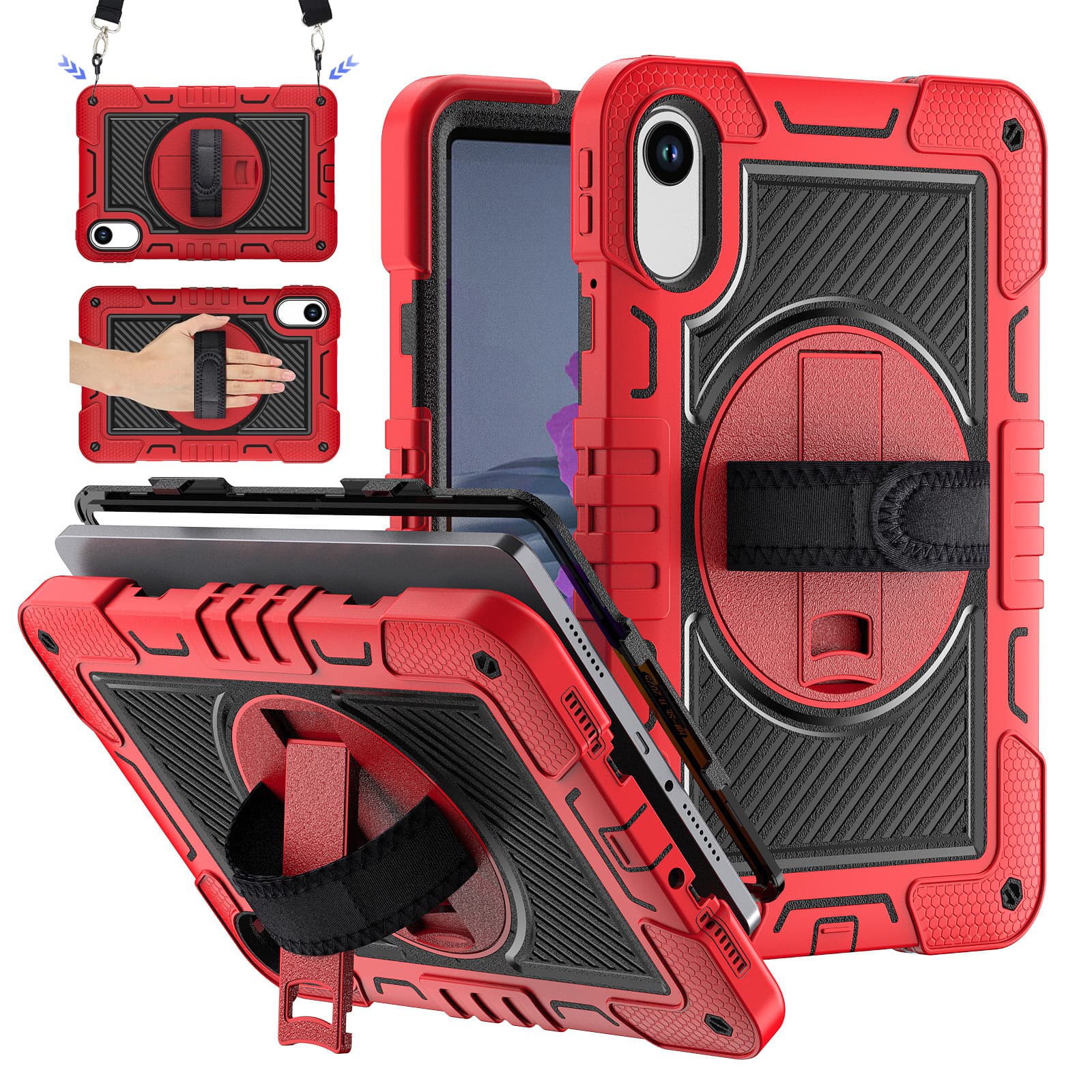 Full Coverage Drop-Proof Redmi Pad 2 Tablet Case Soft Silicone + PC Anti-Bend Shockproof Outdoor Durable
