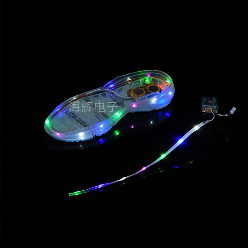 Children's Shoe LED Light Waterproof Sensor Flashing Shoe Module Electronic Colorful Flash Light Sole Surround Clothing Flash Light