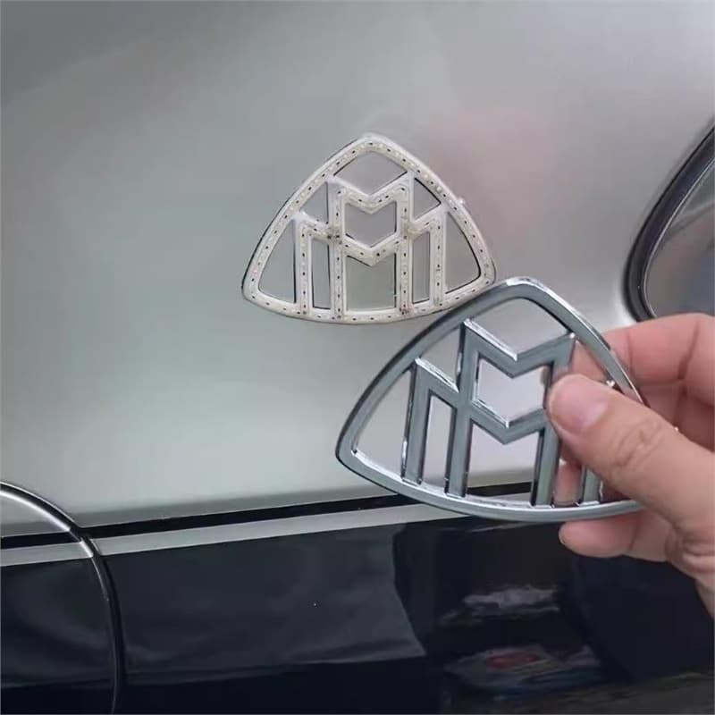 Compatible with 21-25 Mercedes-Benz Maybach S480 S580 S680 Illuminated Side Emblem Cover Glowing Logo Cap