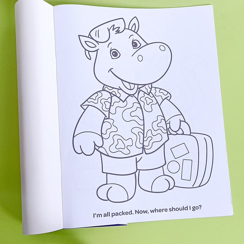 Coloring Activity Book - Cartoon Coloring Book for Early Childhood Enlightenment, Educational Graffiti and Simple Drawing
