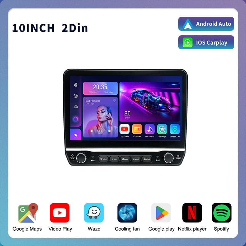 10 Inch 2 Din Car Radio Video Car Stereo Full Touch Screen BT